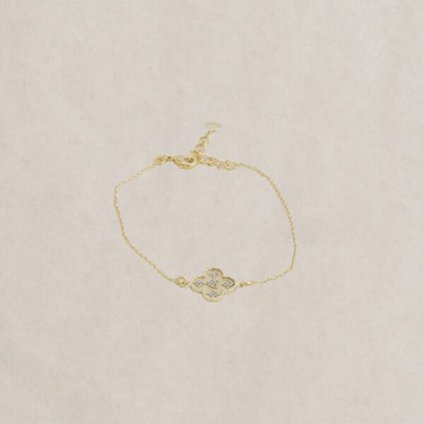 Bracelet "varese" fin en plaqué Or avec pierres zircon, signé Diaperis. Chez Dolitabis