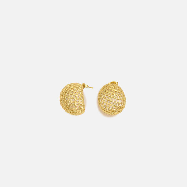 Boucles d’oreilles créoles Jorgina – Doré à l’or fin