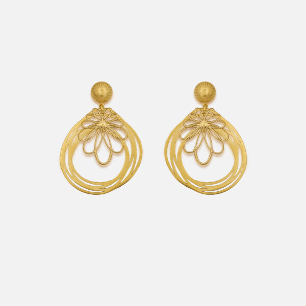 Boucles Jorgina Or fin fantaisie