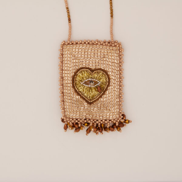 Collier Talisman Heart Eye