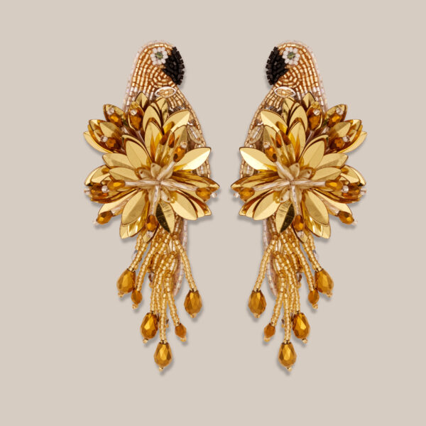 Boucles d'oreilles Parrot Gold