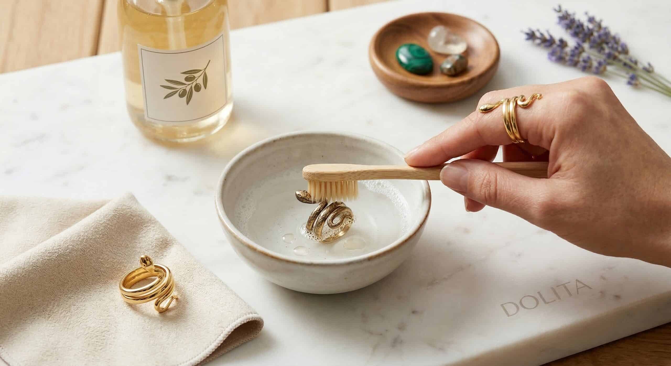 Nettoyer bijoux en or et en argent