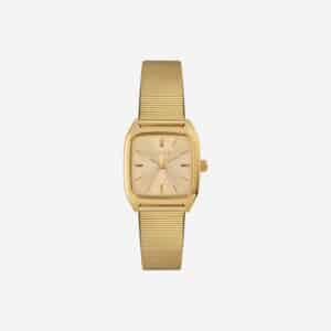 Montre Prima Nova Champagne de Laps avec cadran champagne et bracelet doré en acier