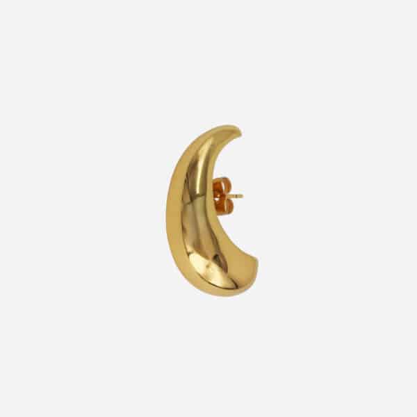 Boucle d'oreille dorée oversize Billion Avenue