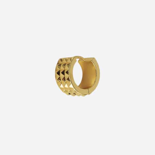 Profil de la boucle d'oreille Pixie dorée à l'or fin Billion Avenue