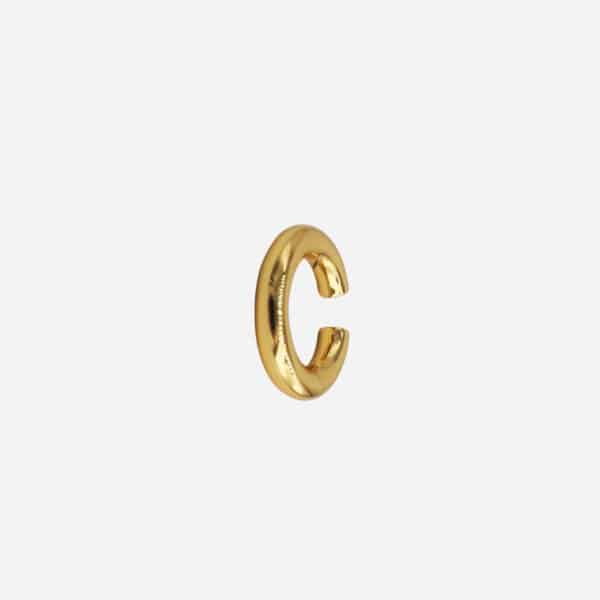 Earcuff Kos doré à l'or fin 14 carats Billion Avenue vue face
